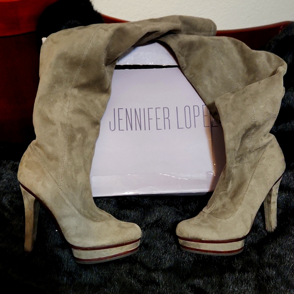 New Thigh-high Jennifer Lopez boots. Size 9.5